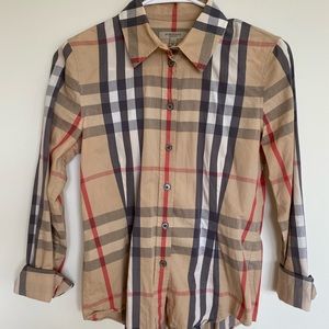 Burberry button down shirt